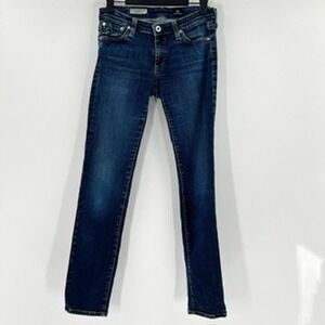 AG Adriano Goldschmied The Legging Ankle Jeans Womens Size 26R Blue Denim